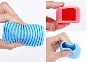 XLL001095 AKOAK Candy Pink Silicone Washboard Creative Mini #2