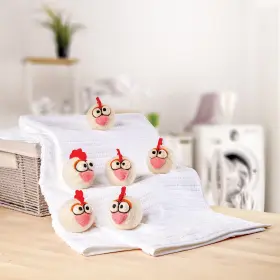 OH-DB-121 ARTIFACT Art Chicken Wool Dryer Balls Set #2