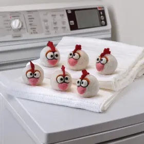 OH-DB-121 ARTIFACT Art Chicken Wool Dryer Balls Set