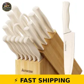 795847445649 ASTERCOOK Kitchen Knife Set Sharpener Anti