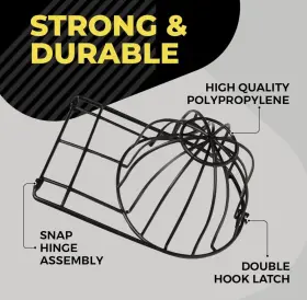 BCB-003-BLK BALL CAP BUDDY Ballcap Hat Washer Baseball Frame #2