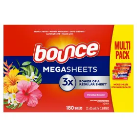 030772065440 BOUNCE Dryer Sheets Paradise Blossom Pack