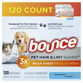 037000576549 BOUNCE Bouce Pet Hair Lint Guard Dryer Sheets
