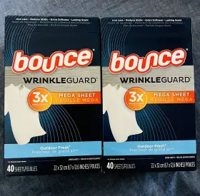 037000907046 BOUNCE Wrinkleguard Dryer Sheet