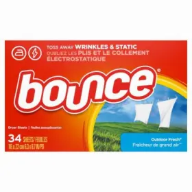 82332 BOUNCE Fabric Softener Dryer Sheets Wrinkle Fighter