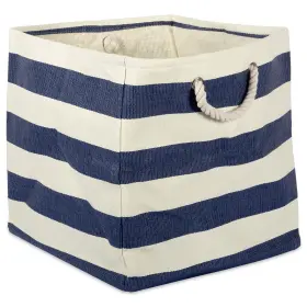 CAMZ37860 DESIGN IMPORTS Dii Paper Cube Stripe Nautical