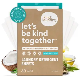 DS-OB60 KIND LAUNDRY Detergent Sheets Stain Enzymes Pack