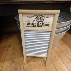 2133L LEHMANS Tin Manual Washboard Rub Dub Spiral Crimp #2