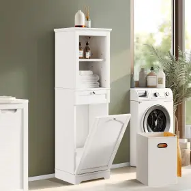 197839009141 MOASIS Tall Tilt Laundry Hamper Bathroom Storage
