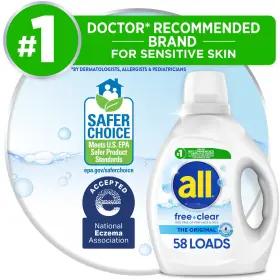 072613739455 LAUNDRY Detergent Sensitive Skin Fluid Ounces