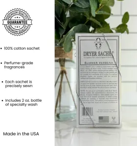 PC-86811 DOUBLE Verbena Pack Dryer Sachet Scented Fabric