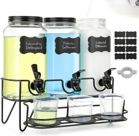 RT-101-01 LAUNDRY Detergent Dispenser Glass Soap RT-101-01 LAUNDRY Detergent Dispenser Glass Soap