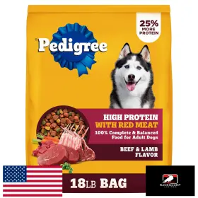 B09RPJ11VT PEDIGREE Dog Food High Protein Beef Lamb Flavor