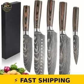 725553632002 SHIGEER Chef Knife Set High Carbon Steel