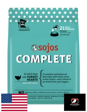 B076KG25Z6 SOJOS Turkey Recipe Dehydrated Dog Food Raw