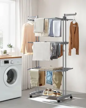 5OW5MXW37KRL SONGMICS Clothes Drying Rack Steel