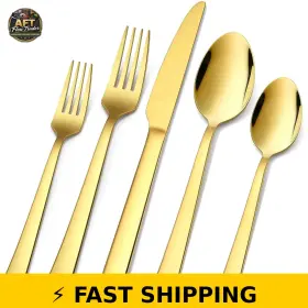767461938029 VESTEEL Steel Flatware Set Service