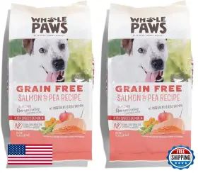 B0D81DD296 WHOLE PAWS Grain Salmon Pea Dog Food Pack