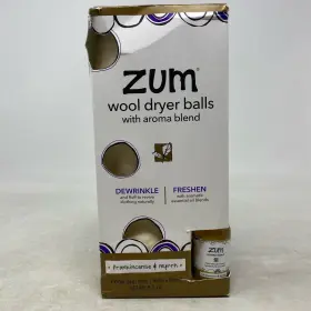 NDG35306 ZUM Wild Wool Dryer Balls Frankincense Myrrh Natural