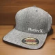 HURLEY Stewart Corp Hat Cap Surf Sun Heathered Grey New Fast Ship