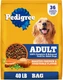 Pedigree Roasted Chicken & Vegetable Flavor Adult Dry Dog Food, 40 lbs