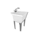 Tehila 22.875 in X 23.5 in Freestanding Thermoplastic Utility Sink 500355