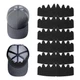 YUXIANLB 6 Pcs Black Baseball Caps Inserts Shapers, Flexible Washable Reusabl...