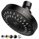 Hopopro 5-Mode High Pressure Shower Head 21651 High Flow 80 PSI Black Bronze