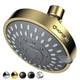 HOPOPRO 5-Mode High Pressure Shower Head - The Washington Post, 4 Inch, Gold