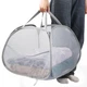Collapsible Laundry Basket 90L Large Foldable Mesh Pop Up Hamper Grey Storage