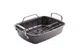 Circulon 17 X 13 Nonstick Roasting Pan with Easy Serve Rack Black NEW OPEN BOX.