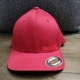 Hurley Men's Corp Textures Red Hat / Red Logo Flex Fit Cap size L/XL