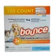 Bounce Pet Hair & Lint Guard Mega Dryer Sheets Unscented 120 Count