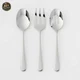 Threshold 3pc Harrington Serve Set - Stainless Steel Silver Finish