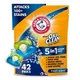 5-in-1 Laundry Detergent Packs Laundry Soap Pods, Fresh Scent, 42 Count