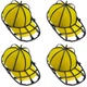 Coopache 4 Pack Hat Washer for Baseball Cap Cage One Size, 4 Black 
