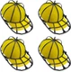 Coopache 4 Pack Hat Washer for Baseball Cap Washer Cage for Washing Machine,Ball