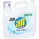 All Liquid Laundry Detergent Free, 141 Ounce, 94 Loads, Clear for Sensitive Skin