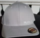 Hurley Men's Corp Gray Hat / White Logo Flex Fit Cap size Small / Medium