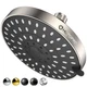 HOPOPRO 5-Mode High Pressure Shower Head - The 6 Inch, Brushed Nickel Modern 
